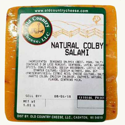 1 lb. Colby Salami Cheese