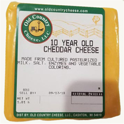 1 lb. 10 Year Old Cheddar