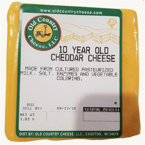 1 lb. 10 Year Old Cheddar