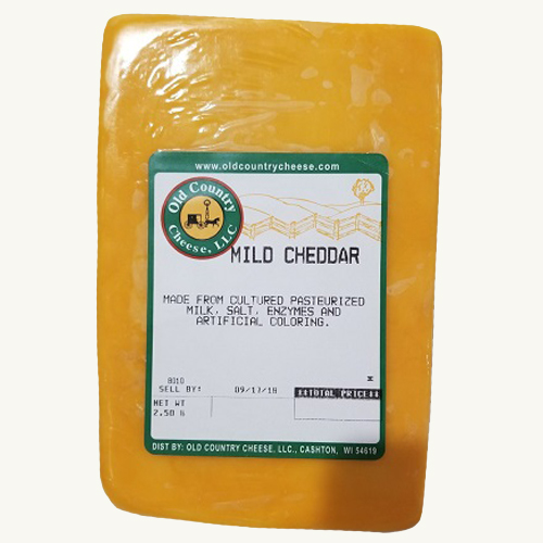 2.5 Pound Mild Cheddar Cheese