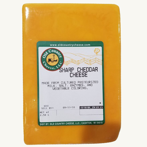 2.5 Pound Sharp Cheddar Cheese