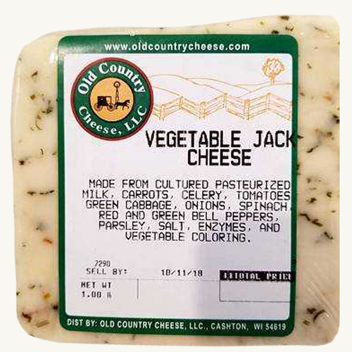 1 lb. Vegetable Jack Cheese